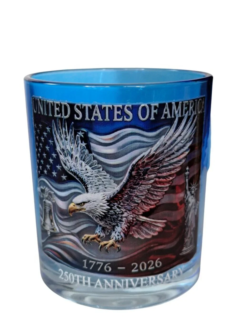 2026 USA 250th Anniversary Whiskey Cup Patriotic Eagle Commemorative Glass